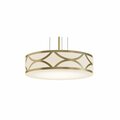 Afx Lake 3-Light 20 in. LED Pendant - Gold LAKP20MBGD